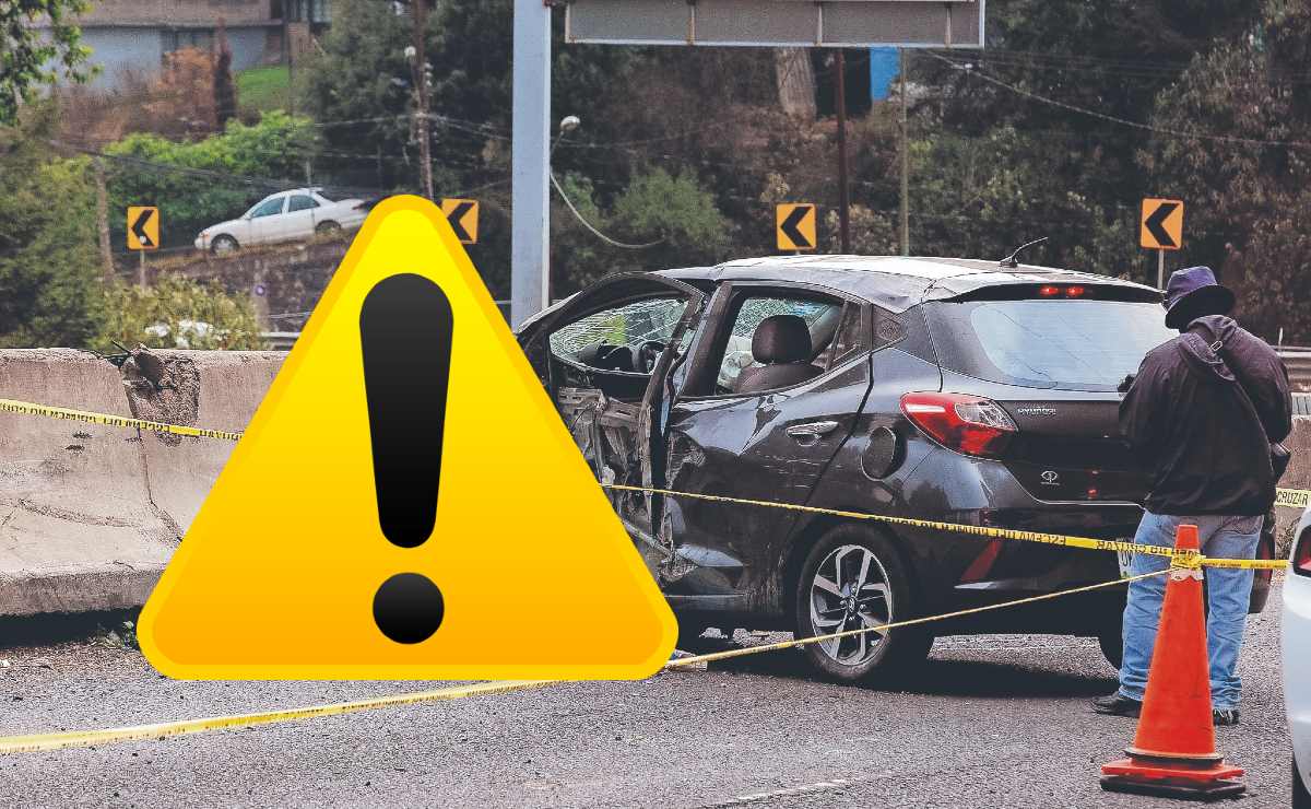 Mujer muere en fuerte accidente en la México-Toluca: Hay dos heridos