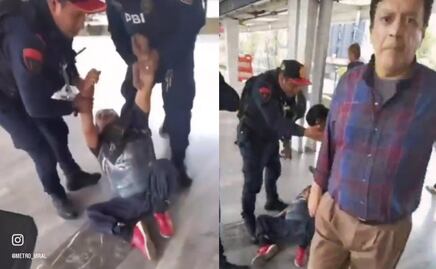 MetroCDMX: Trabajador empuja a usuario por grabar a policías cargando a una persona discapacitada