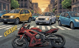 Pareja se accidenta en moto en Azcapotzalco: Hombre herido choque en Antigua Calzada de Guadalupe