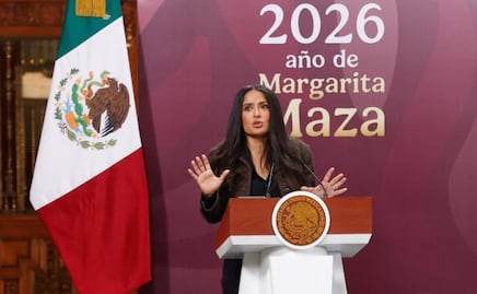Sheinbaum sorprende con Salma Hayek en Palacio Nacional y anuncia incentivos para el cine mexicano