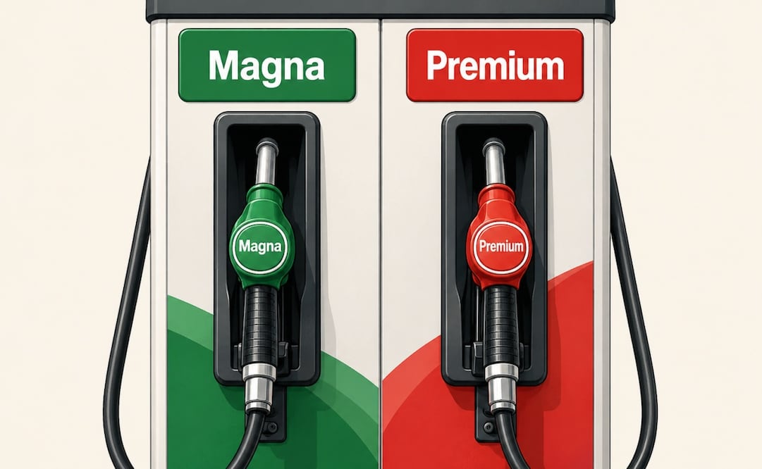 Gasolina Magna y Premium. Foto: IA