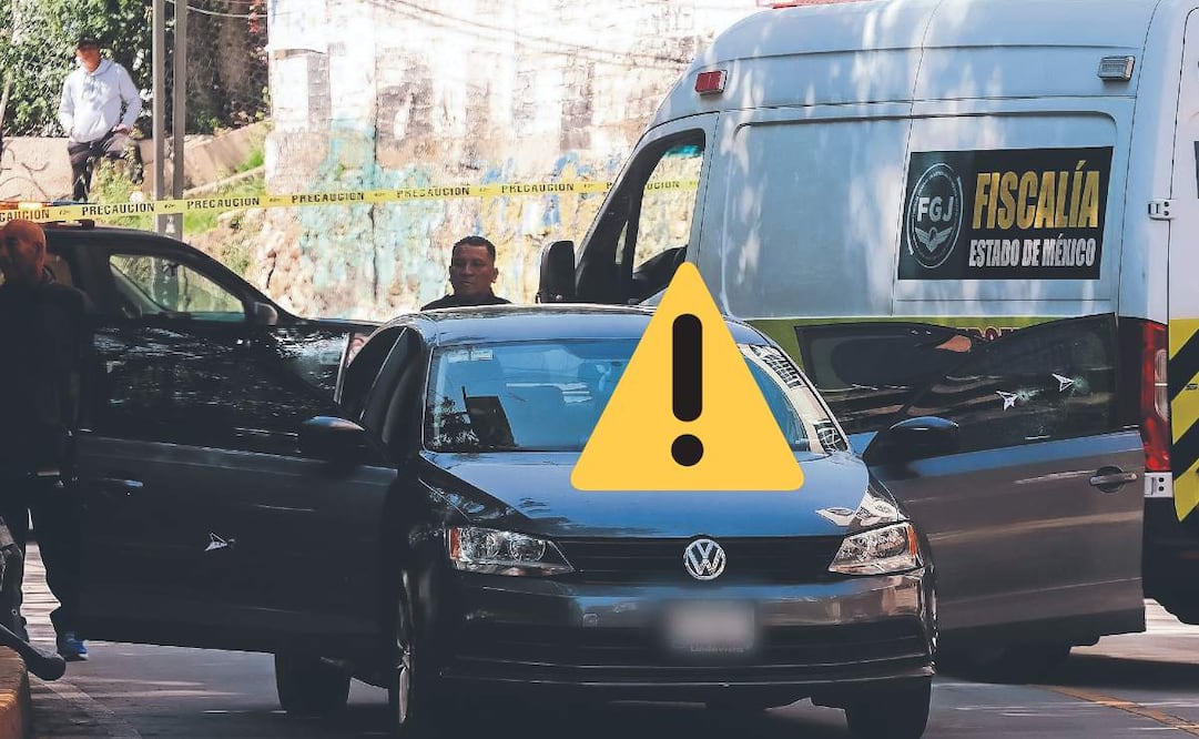 Matan a una madre frente a su hija en Naucalpan, bikers disparan directo contra su vehículo (Foto: Osmar Alvarado)