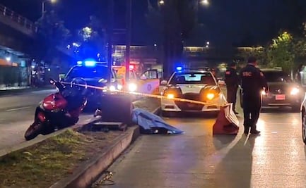 Muere motociclista sin casco en la colonia Jardín Balbuena tras impactarse contra un poste