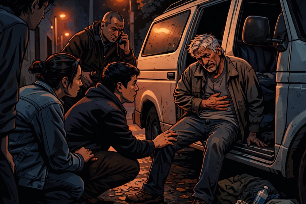 Drama en la Cuauhtémoc: Hombre se desvanece tras pedir ayuda, murió en minutos (Foto: Creada con IA)