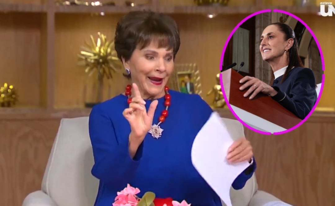 "Eso hacen las dictaduras": Ventaneando se va contra Sheinbaum y le presumen rating de TV Azteca (Foto: Captura de video / Presidencia)