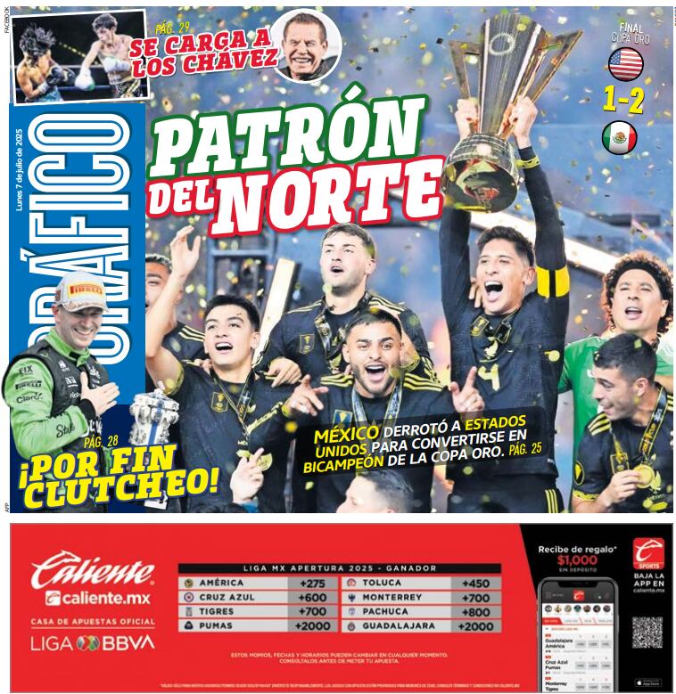 Portada El Gráfico | Lunes 7 de julio 2025