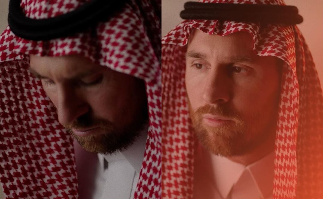 ¡Más turbante que nunca! Messi es modelo de firma masculina en Arabia Saudita
