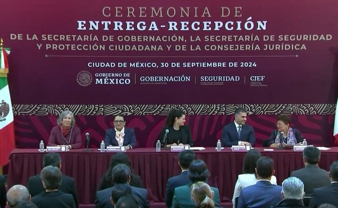 Gabinete de seguridad de Claudia Sheinbaum toma posesión de sus cargos