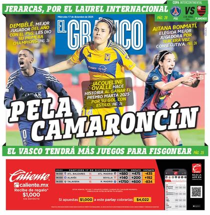 Portada El Gráfico | Miércoles 17 de diciembre 2025