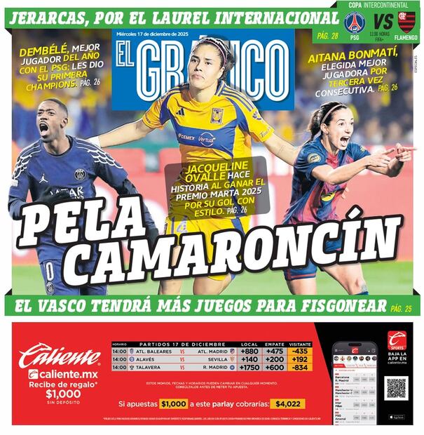 Portada El Gráfico | Miércoles 17 de diciembre 2025