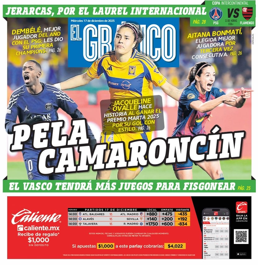 Portada El Gráfico | Miércoles 17 de diciembre 2025