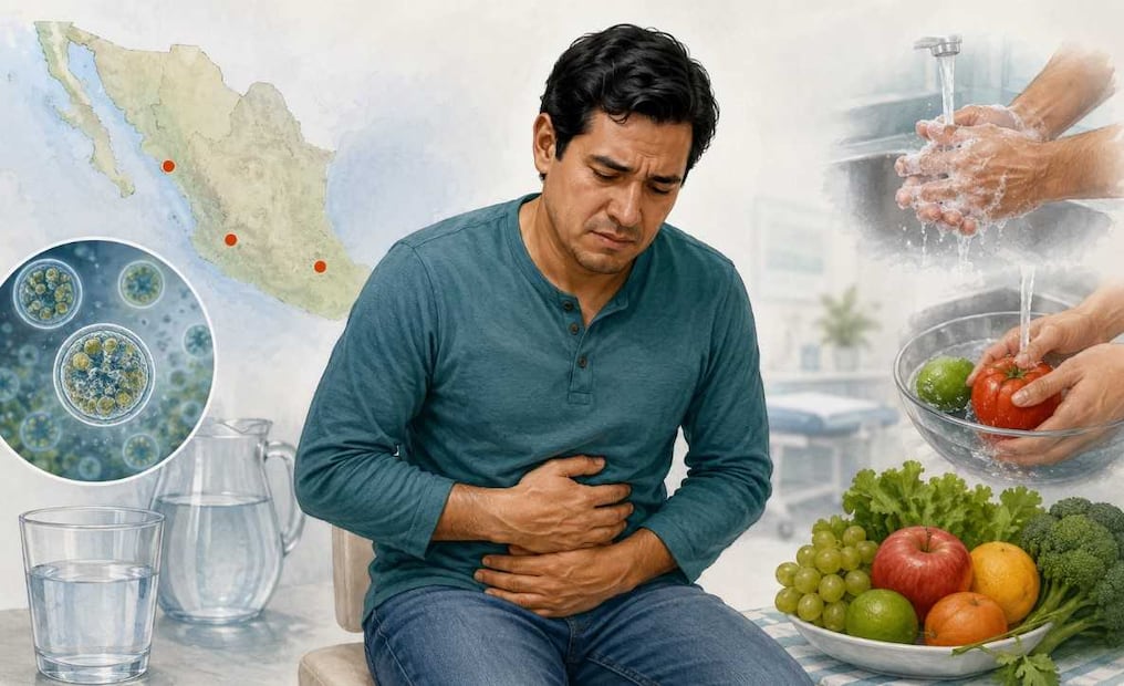 ¡ALERTA! Ya llegó la ciclosporiasis a México ¿Cuáles son los síntomas de la llamada Diarrea Explosiva?. Foto: (IA)