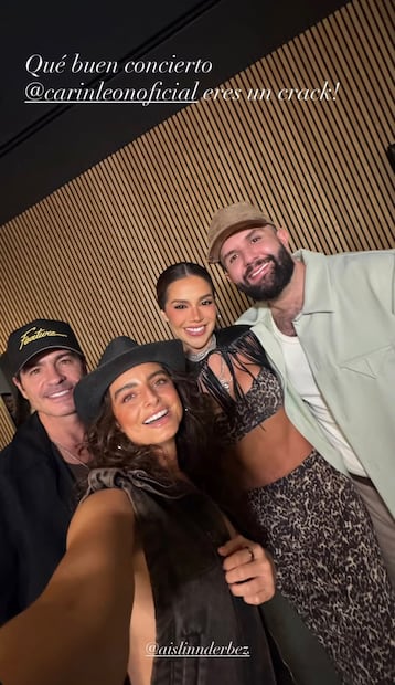 Mauricio y Aislinn junto a Carín León (Vía: Instagram)