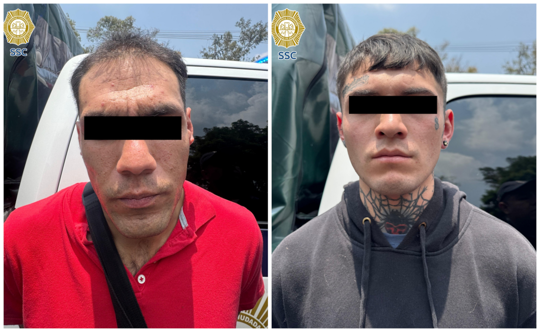 Detienen a dos invasores en la Álvaro Obregón. Fotos: Especial