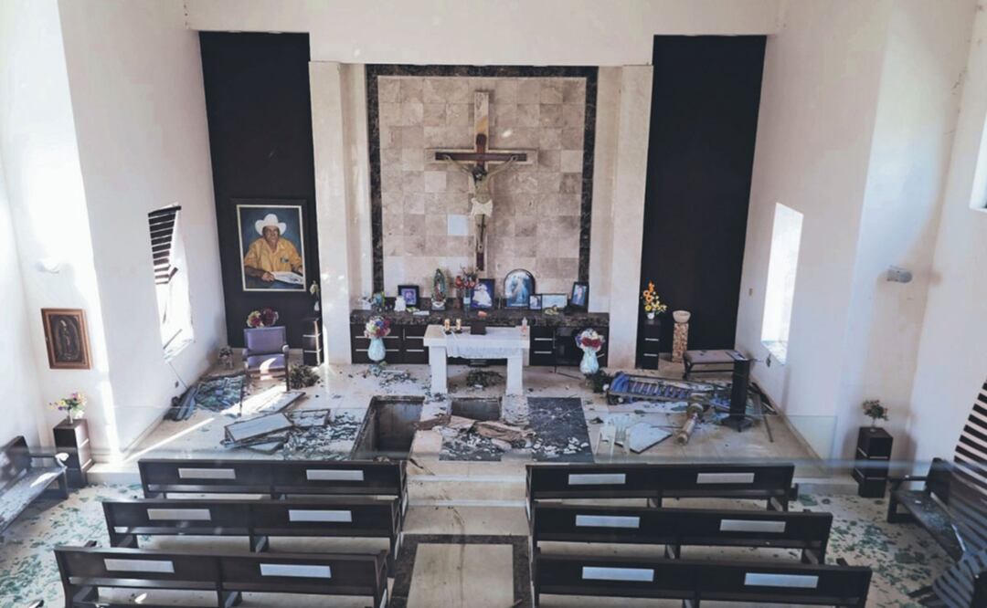 Vandalizan capilla y roban cuerpos de familiares de Dámaso López, alias “El Licenciado”