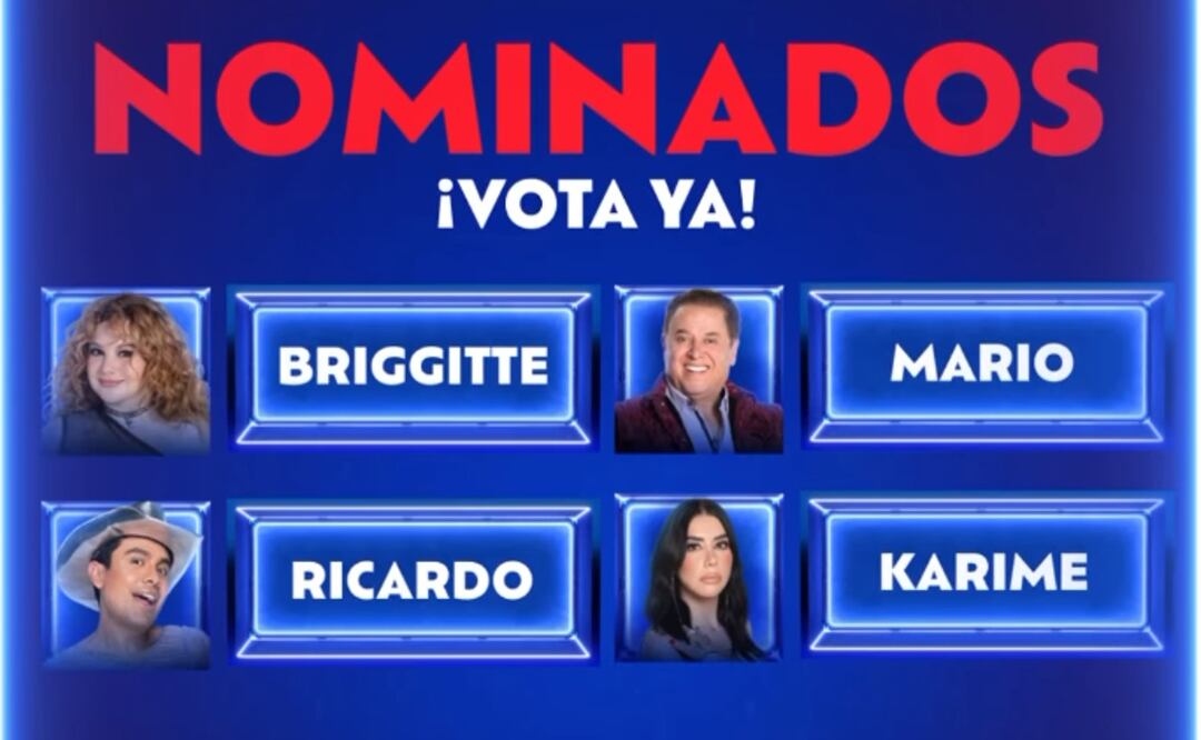 ¿Dónde votar en La Casa De Los Famosos México? Los nominados son Karime, Mario, Briggitte y Ricardo