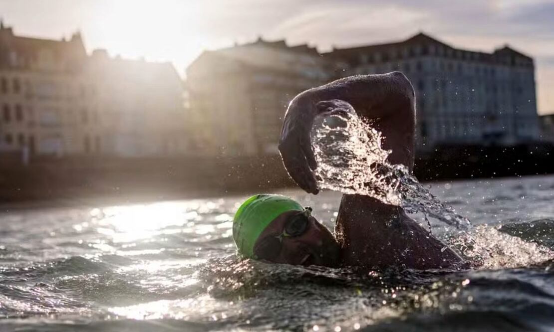 El agua en la que nadó estaba a 1ºC