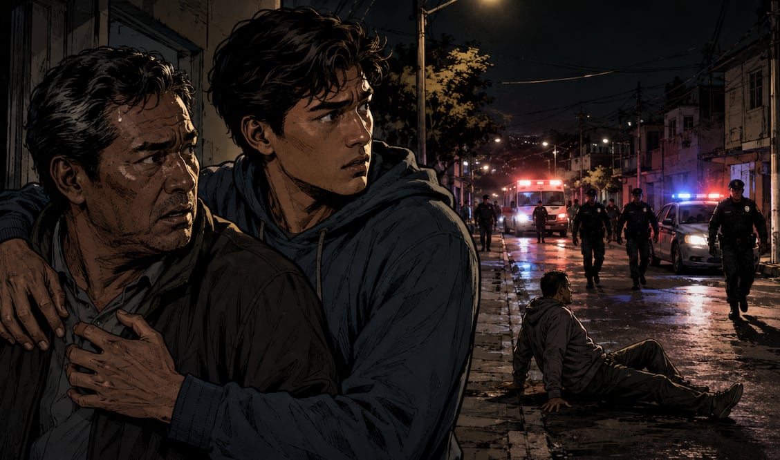 Joven mata a cuchilladas a hombre para defender a su papá en Tlalpan (Foto: Creado con IA)