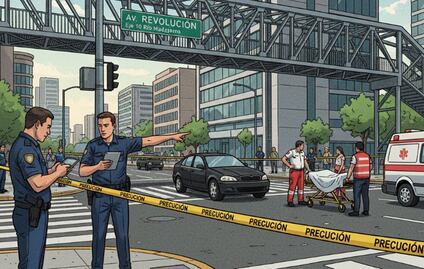 Hombre de 60 años muere al intentar cruzar a avenida Revolución, a unos metros del puente peatonal
