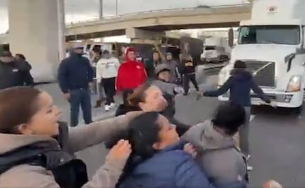 VIDEO: Pelea entre automovilistas y manifestantes en la México-Toluca, en pleno bloqueo arman la campal