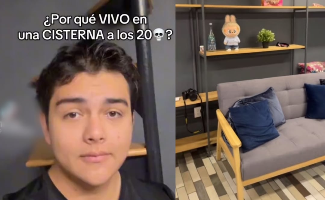 Tiktoker vive en cisterna (Foto: Tiktok)