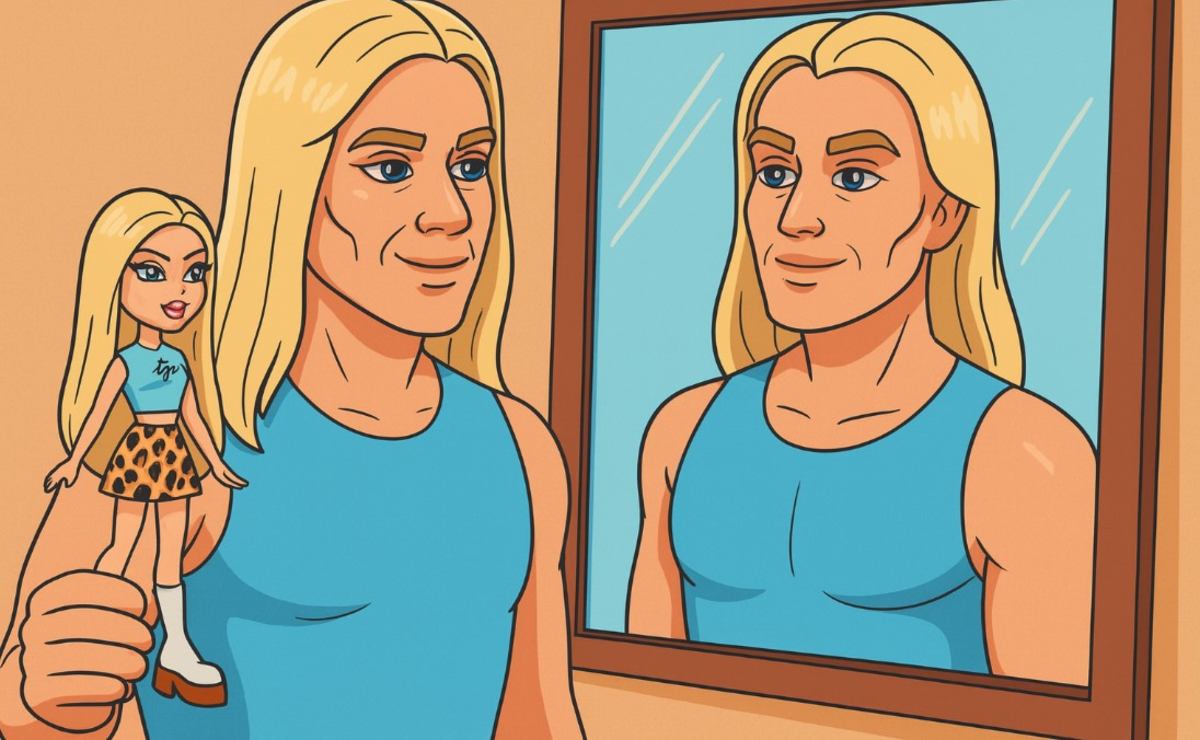 Tiene 55 años y se convirtió en un muñeco Bratz humano