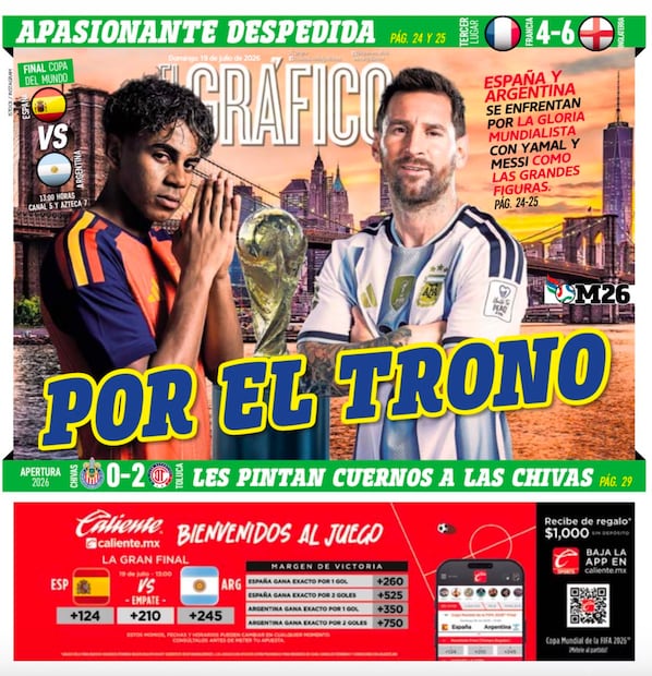 Portada El Gráfico | Domingo 19 de Julio de 2026