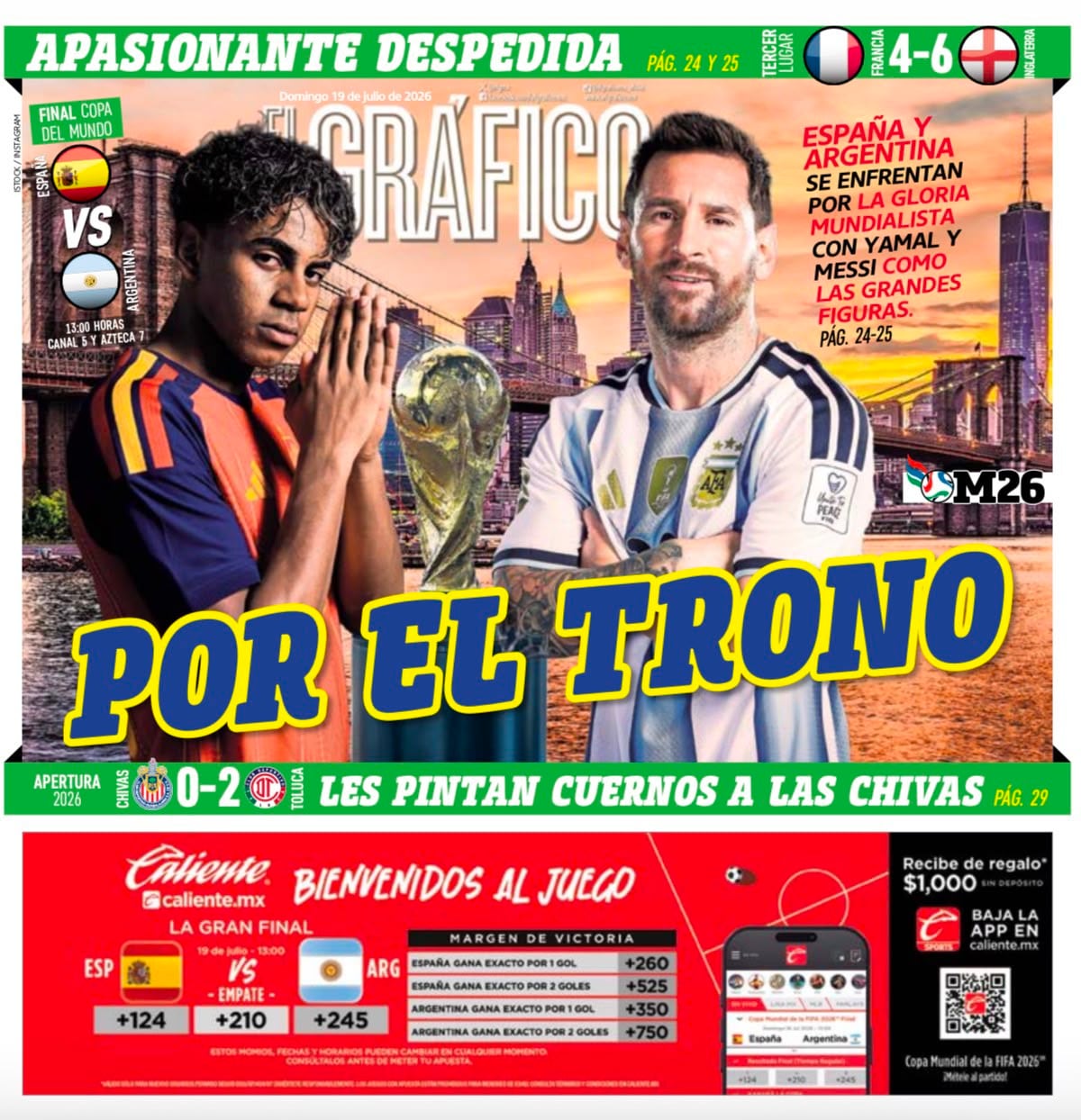 Portada El Gráfico | Domingo 19 de Julio de 2026