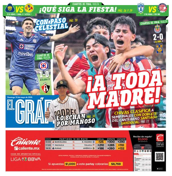 Portada El Gráfico | Domingo 10 de Mayo de 2026