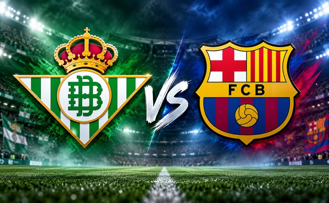 Betis vs Barcelona. Foto: IA