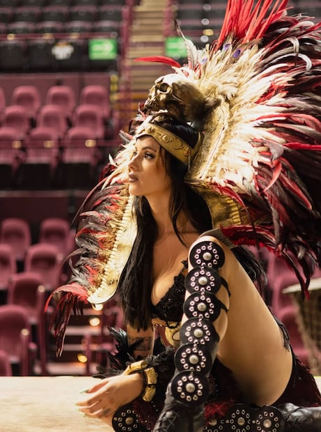 Gala Montes como La Malinche (Vía: Redes)