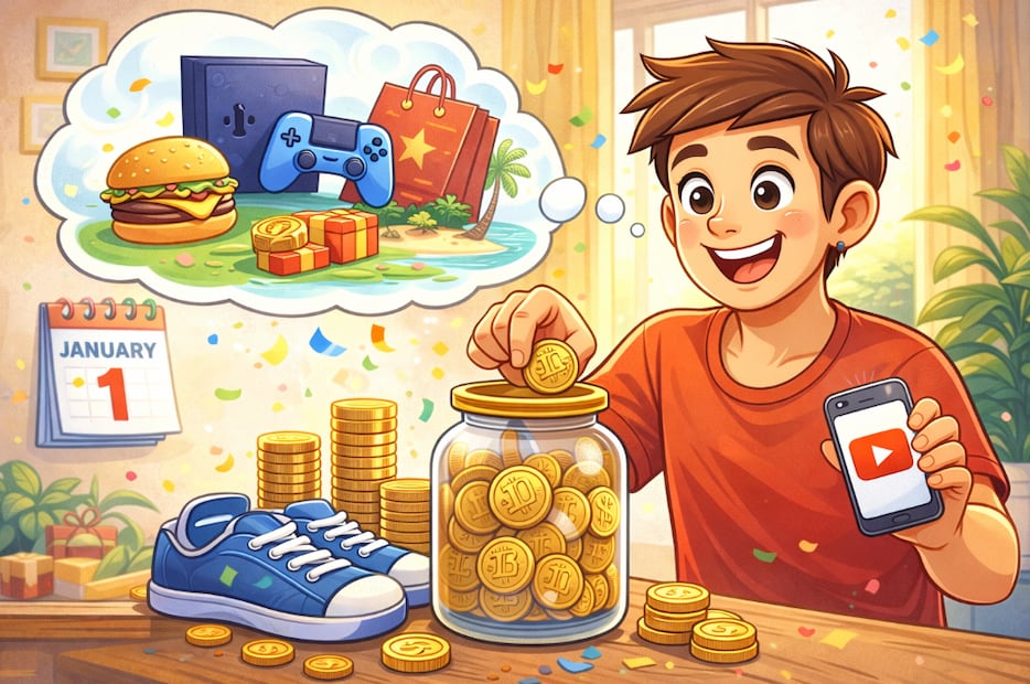 Ahorro de los 10 pesos (Foto: Creada con IA)