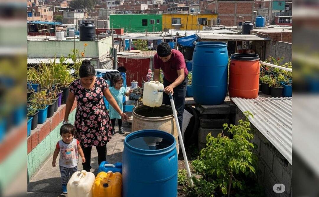 Agua de lluvia. Foto: (IA)