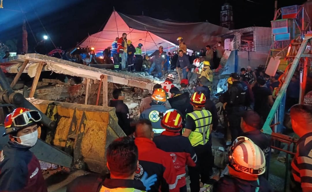 Explosión en Temascalcingo. Foto: Especial