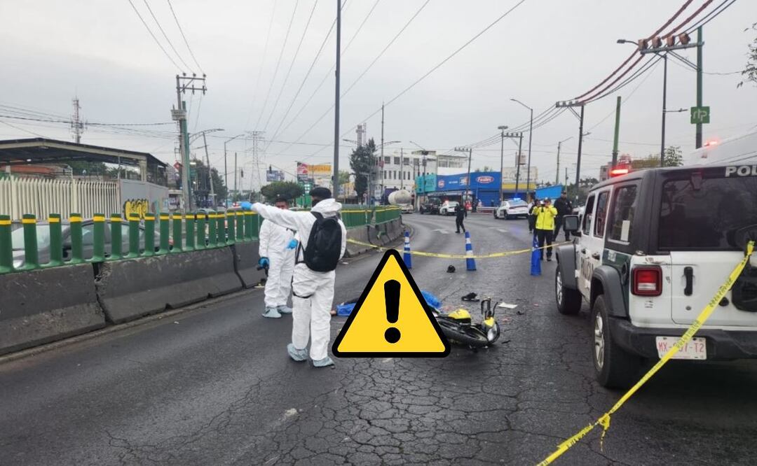 Motociclistas arrollados en Iztapalapa. Foto: (Especial)