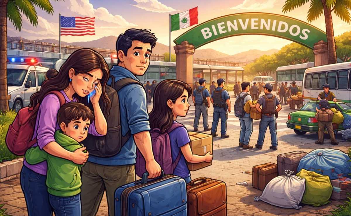 Familias mexicanas abandonan Estados Unidos por temor a redadas y detenciones