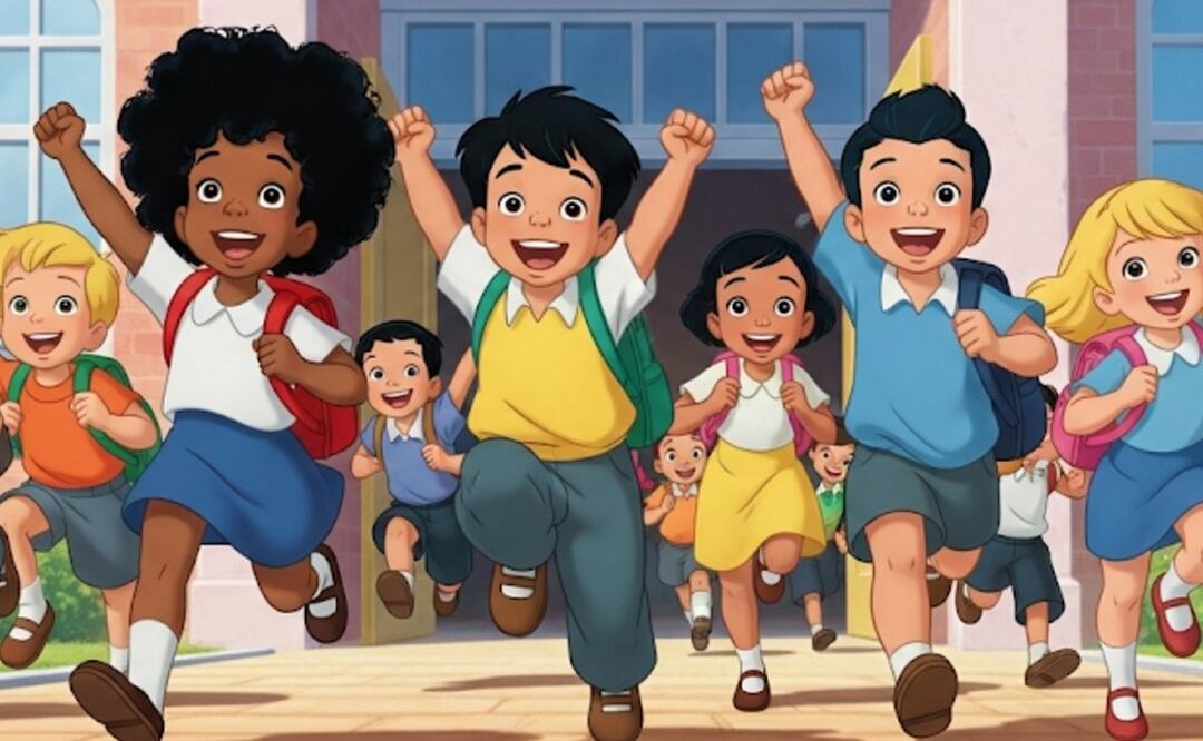 Niños de vacaciones (Foto: Creada con IA)