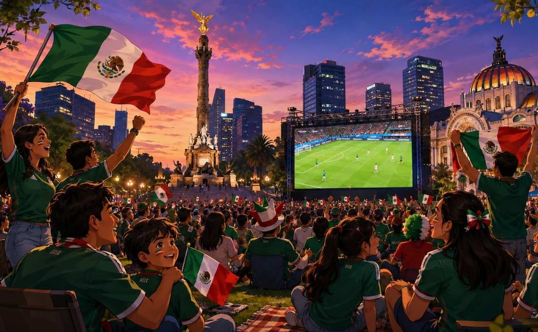 ¿Dónde ver GRATIS los partidos del Mundial 2026 en CDMX?. Foto: (IA)