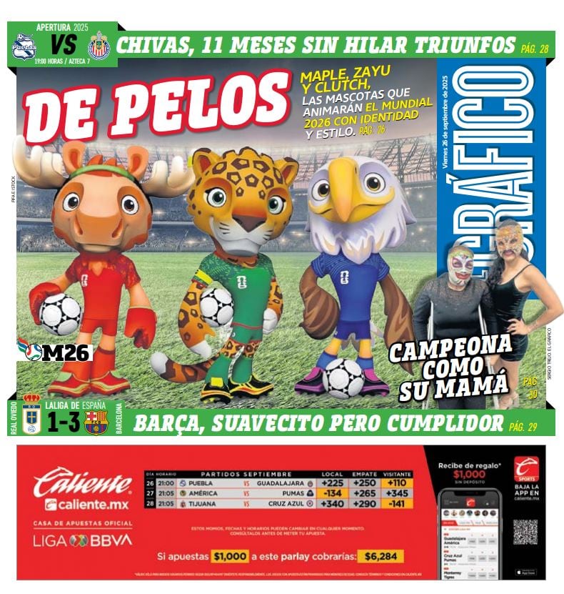 Imagen: Staff El Gráfico (Portada El Gráfico | Viernes 26 de septiembre 2025)