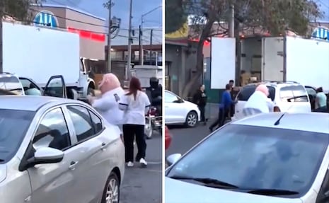 VIDEO: Botarga del Dr Simi se vuelve viral por ayudar a empujar un coche con fallas mecánicas 