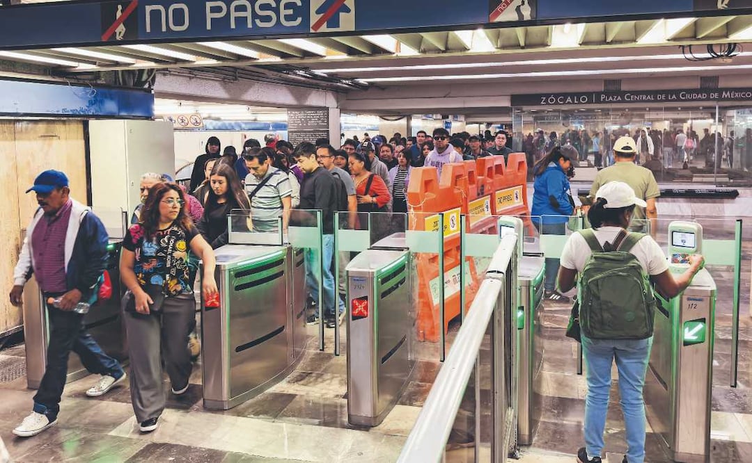 nuevo acceso de la estación Zócalo del Metro CDMX. Foto: (Hugo Salvador. El Gráfico)
