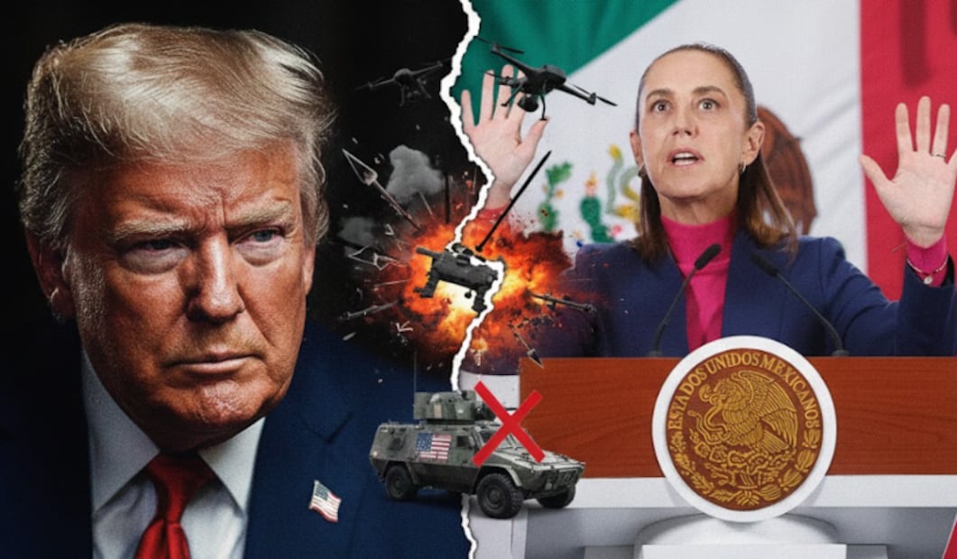 Trump amenaza con ataques terrestres contra cárteles que "controlan México" (Foto: X y Carlos Mejía)
