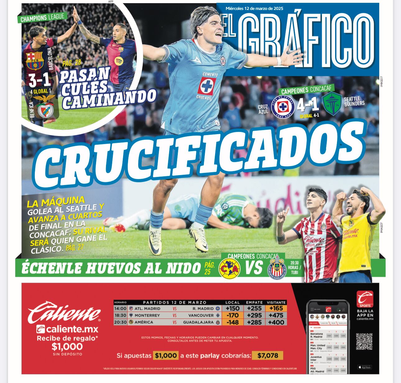 Portada El Gráfico | Miércoles 12 de marzo 2025