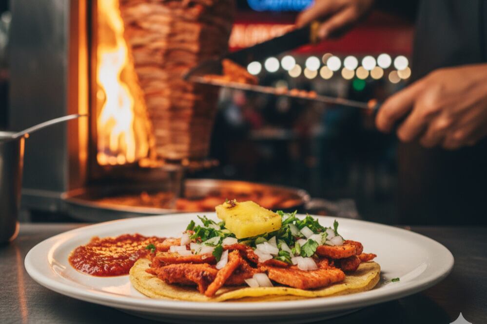 Tacos al pastor (Foto: creada con IA)