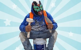 De la obra al ring: la doble vida de Rebel Cat Jr, luchador y albañil en Chimalhuacán