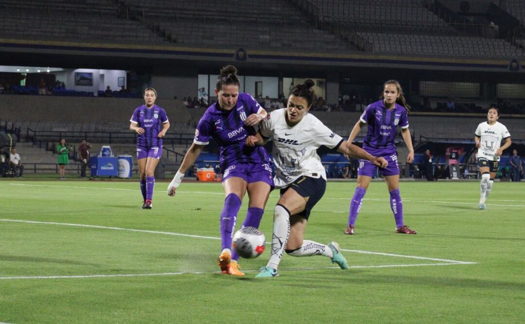 Pumas sigue sin ganar en Liguilla y Rayadas se lleva la ventaja al norte