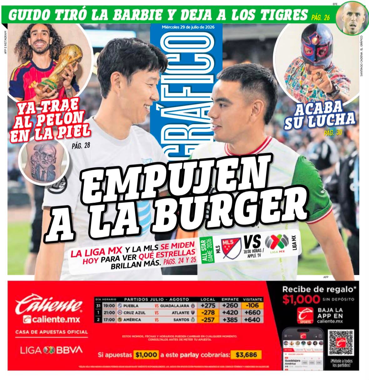 Portada El Gráfico | Miércoles 29 de Julio de 2026