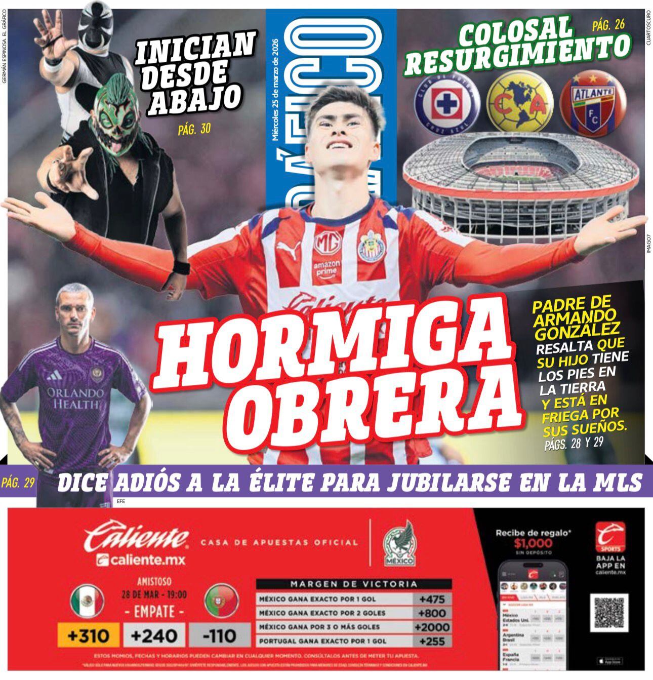 Portada El Gráfico | Miércoles 25 de marzo de 2026