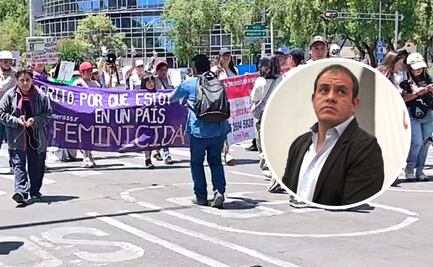 Mujeres protestan por el caso Cuauhtémoc Blanco y piden su desafuero