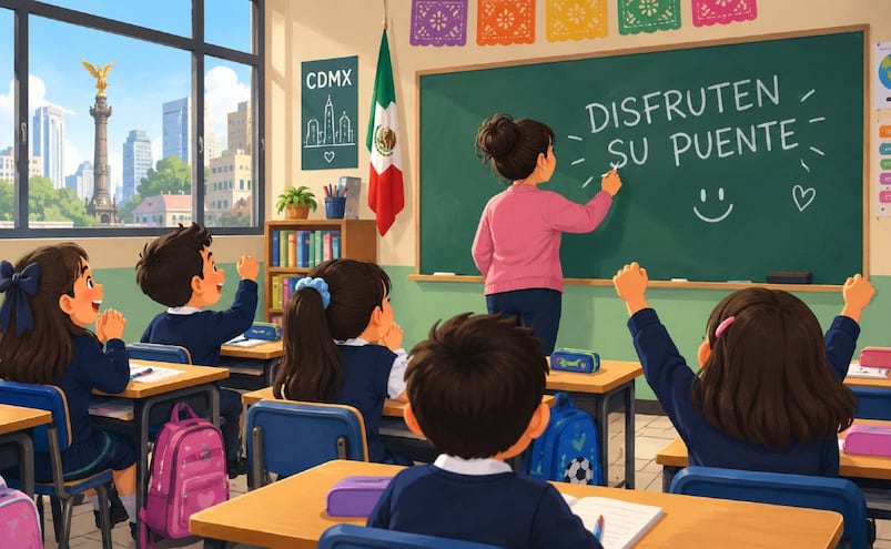 ¿Cuándo será el primer puente del ciclo escolar 2026-2027 según el calendario de la SEP?